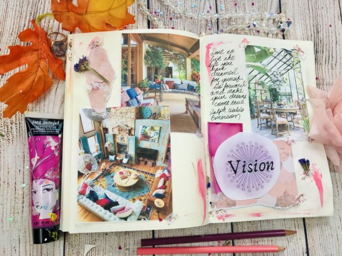 Visualize The Process: A Vision Board Art Journal Workshop